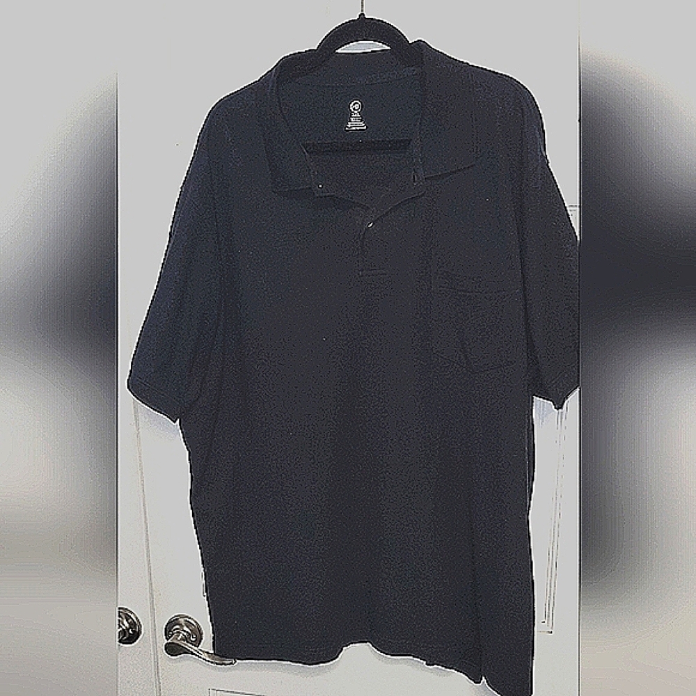 Harbor Bay HB Short Sleeve Polo Shirt- Men's Big & Tall Size 3XL black